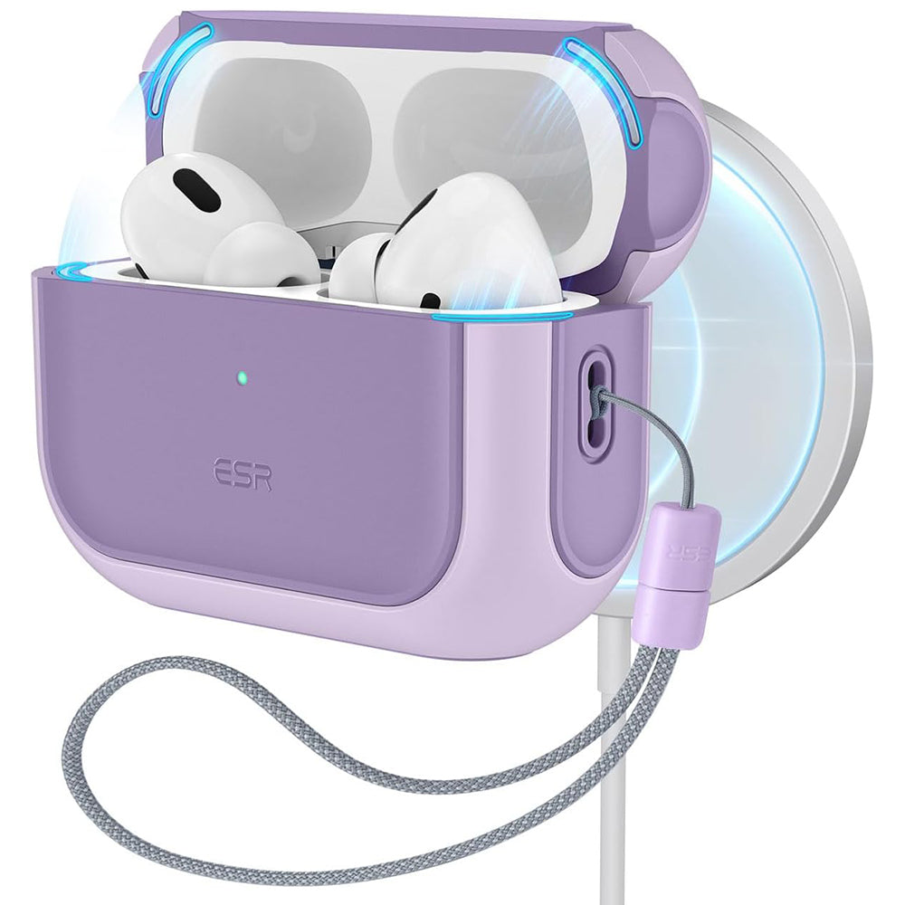 ESR Orbit Hybrid-deksel for Apple AirPods Pro Series, Lilla