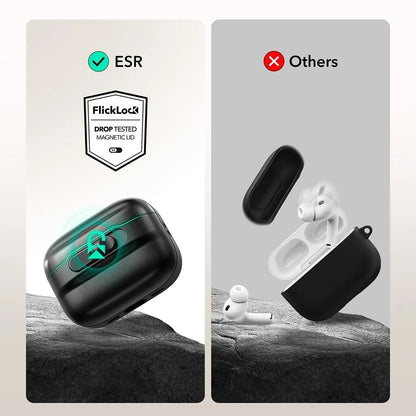 ESR Pulse Magnetic FlickLock-deksel for Apple AirPods Pro 3, Hvit