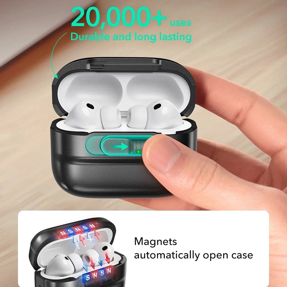 ESR Pulse Magnetic FlickLock-deksel for Apple AirPods Pro 3, Grå