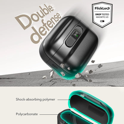 ESR Pulse Magnetic FlickLock-deksel for Apple AirPods Pro 3, Svart