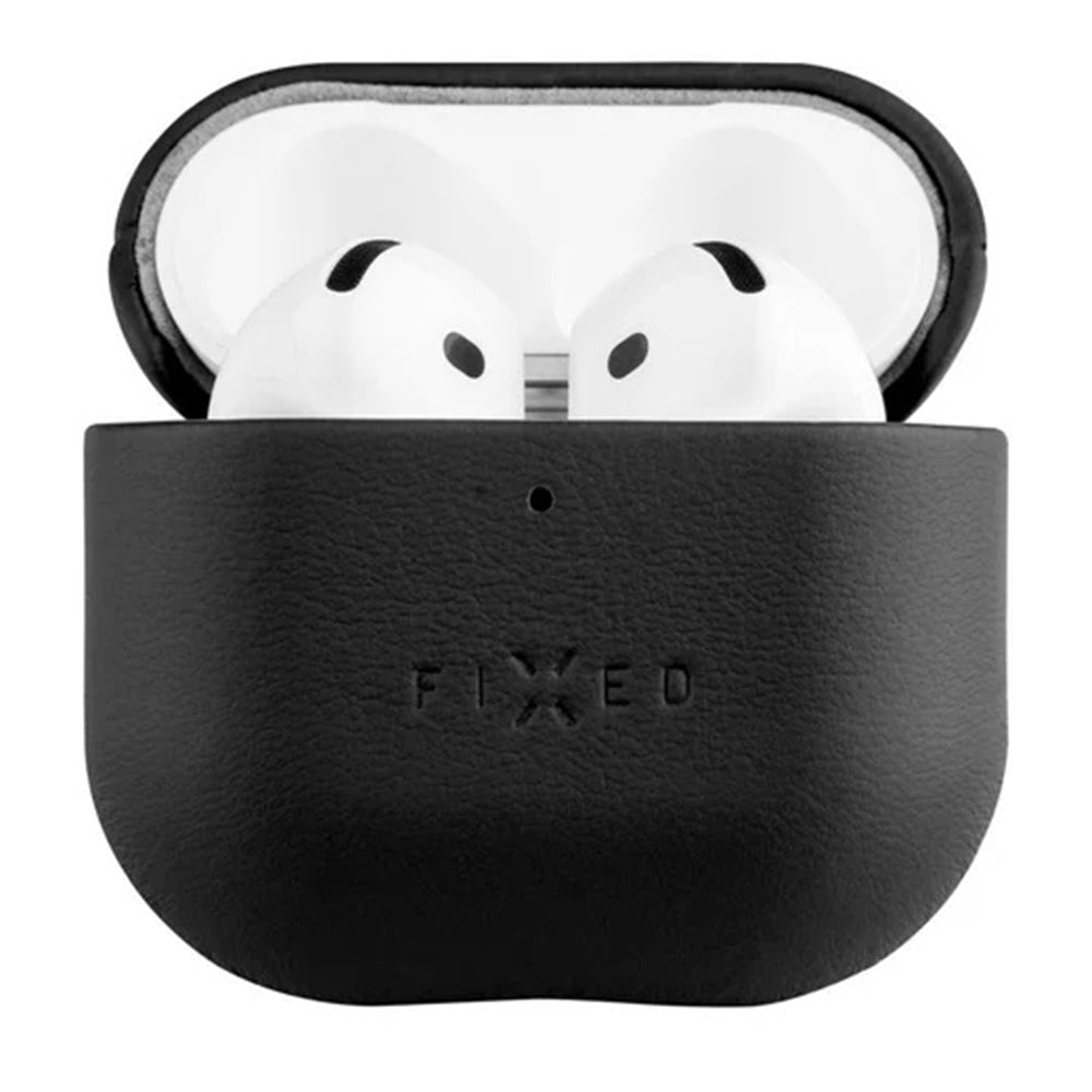 Etui Fixed PodsLeather for Apple AirPods 4, Svart