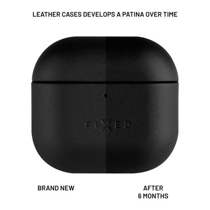 Etui Fixed PodsLeather for Apple AirPods 4, Svart