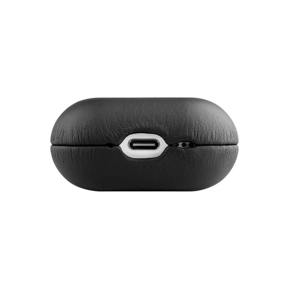 Etui Fixed PodsLeather for Apple AirPods 4, Svart