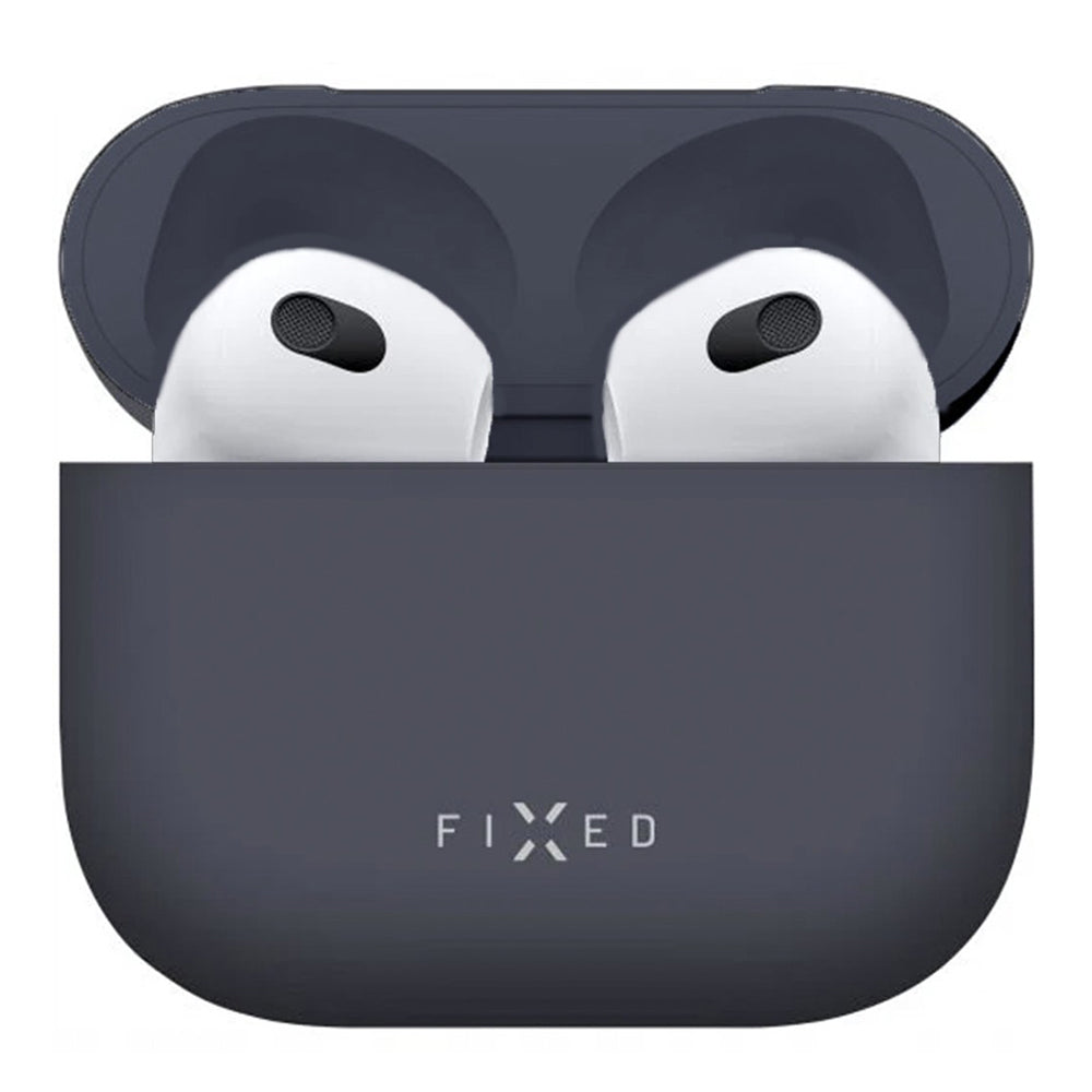Fixed Silky deksel for Apple AirPods 4, Blå