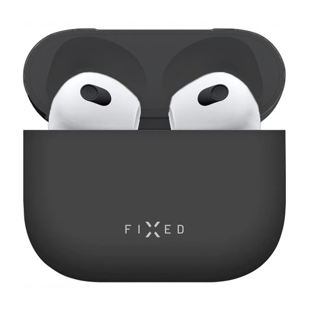Fixed Silky deksel for Apple AirPods 4, Svart