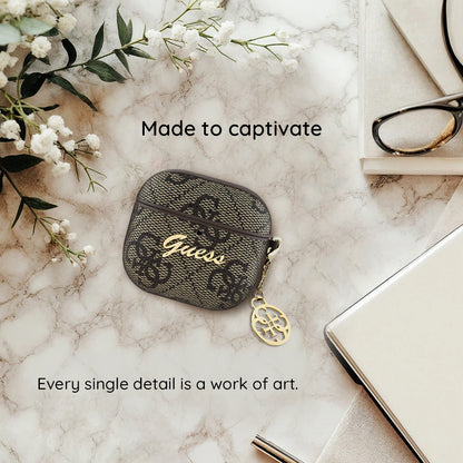 Guess 4G Charm deksel for Apple AirPods 4, Svart