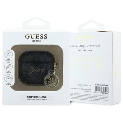 Guess 4G Charm deksel for Apple AirPods 4, Svart