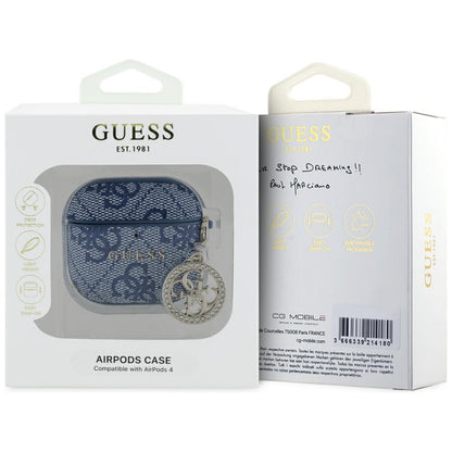 Guess 4G Strass Charm deksel for Apple AirPods 4, Blå