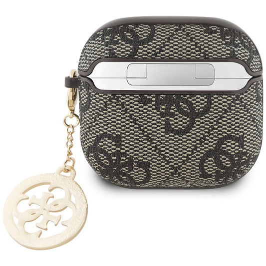 Guess 4G Strass Charm etui for Apple AirPods 4, Brun