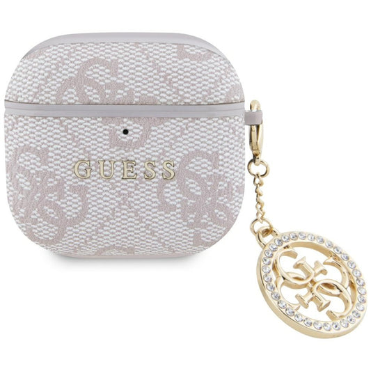Guess 4G Strass Charm deksel for Apple AirPods 4, Rosa