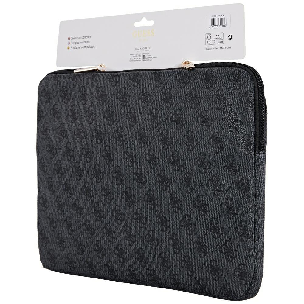 Guess 4G Triangle Logo Laptopveske for 14-tommers, Svart