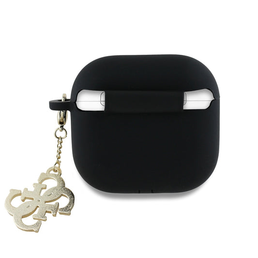 Guess W/4G Charm etui for Apple AirPods 4, Svart