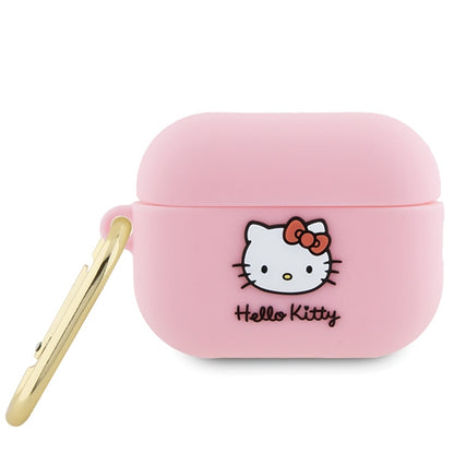 Hello Kitty 3D Kitty Head-deksel for Apple AirPods Pro 2, Rosa