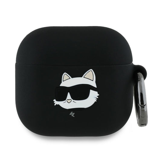 Karl Lagerfeld 3D Choupette's Head deksel for Apple AirPods 4, Svart
