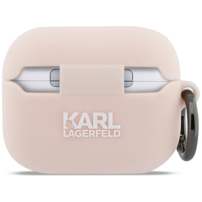 Karl Lagerfeld Silicone Choupette's Head 3D-deksel for Apple AirPods Pro 3, Rosa