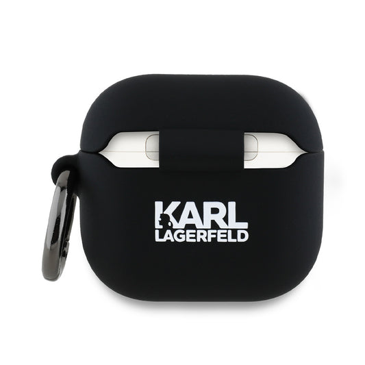 Karl Lagerfeld 3D Karl & Choupette's Heads deksel for Apple AirPods 4, Svart