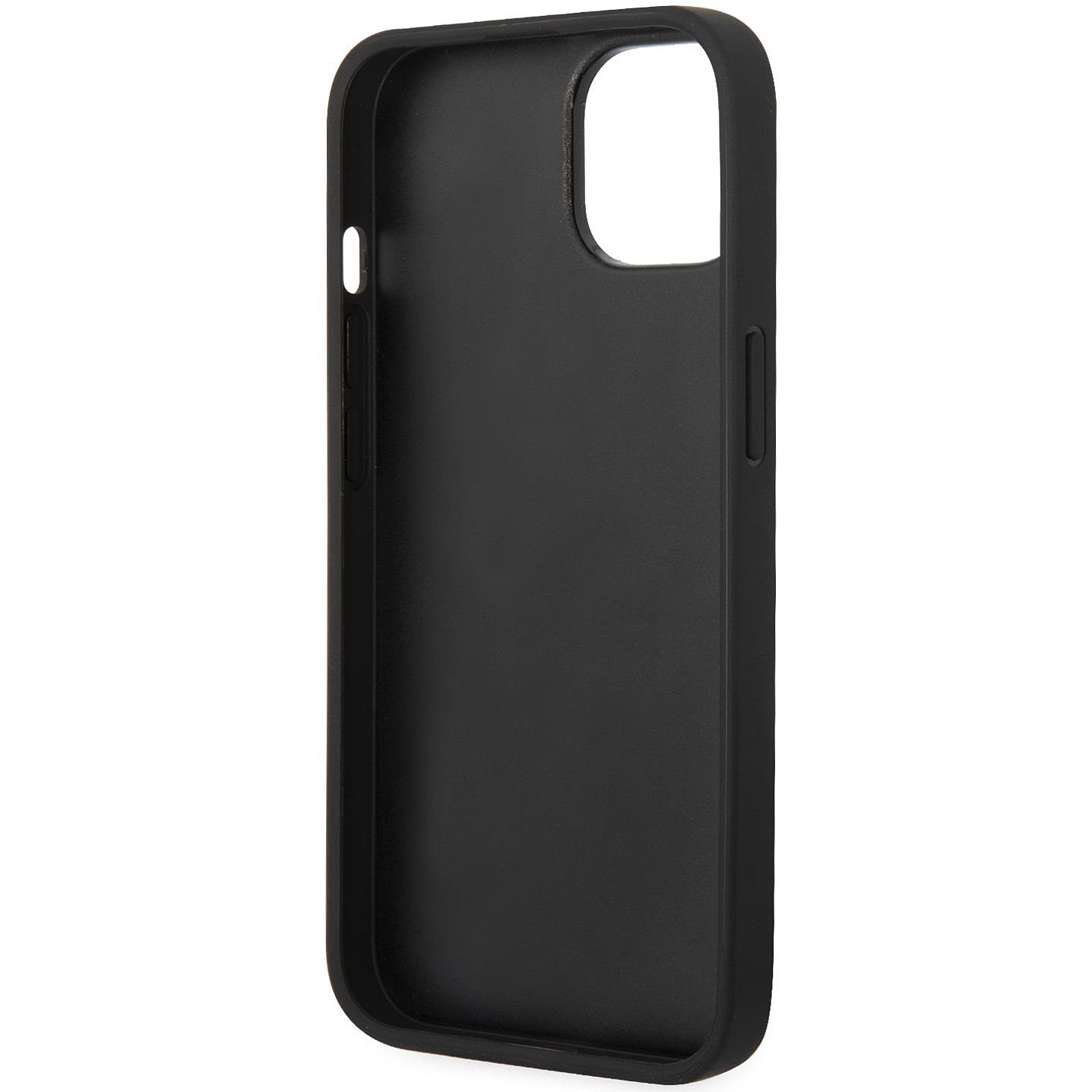 Deksel for Apple iPhone 14 Plus, Karl Lagerfeld, Saffiano Monogram Metallogo, Svart
