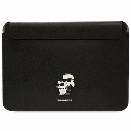 Karl Lagerfeld Saffiano etui for 14-tommers laptop, svart