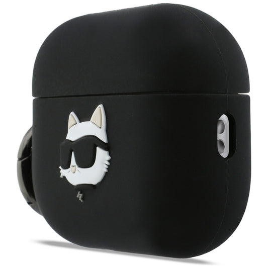 Karl Lagerfeld Silicone Choupette's Head 3D-deksel for Apple AirPods Pro 3, Svart