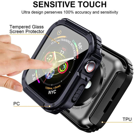 Lito Armor 360 deksel for Apple Watch 38mm Series, blå