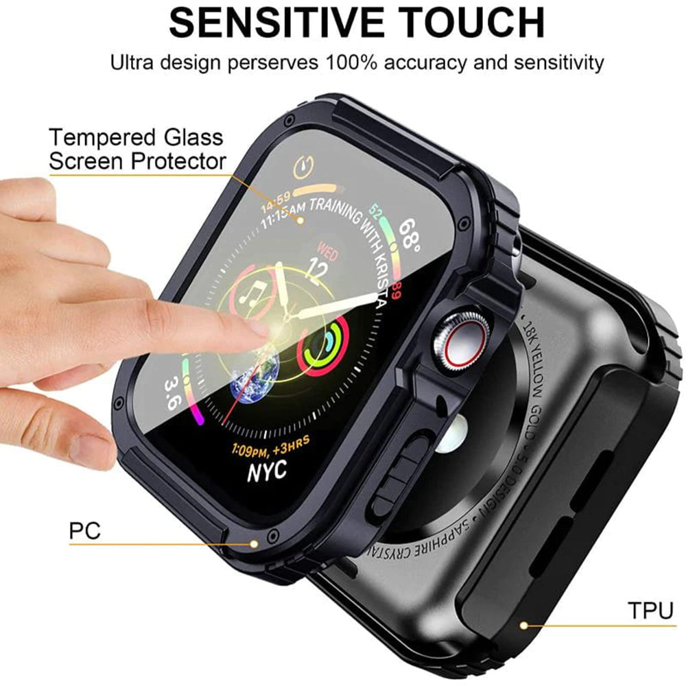 Lito Armor 360 deksel for Apple Watch 42mm Series, blå
