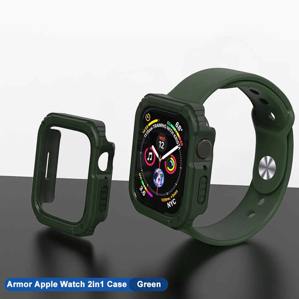Lito Armor 360 deksel for Apple Watch 42mm Series, grønn