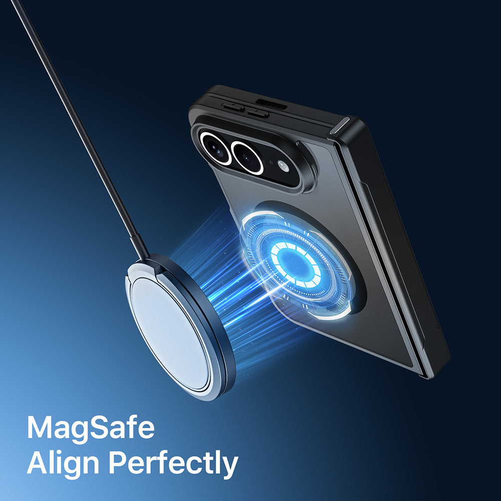 MagSafe-deksel med hengselbeskyttelse til Apple iPhone Duo, DUX DUCIS, Aimo, svart