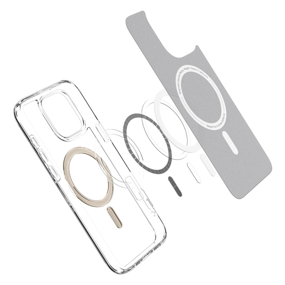 MagSafe-deksel for Apple iPhone 16 Pro Max, Spigen, Ultra Hybrid, Gull ACS08001