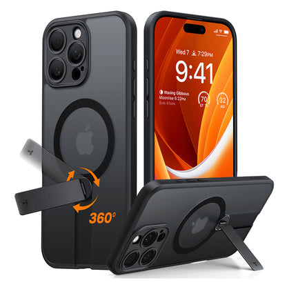 MagSafe-deksel for Apple iPhone 16 Pro Max, Torras, Pstand Spin, Svart