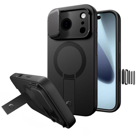 MagSafe-deksel for Apple iPhone 17 Pro, Tech-Protect, Kevlar Aura, Svart