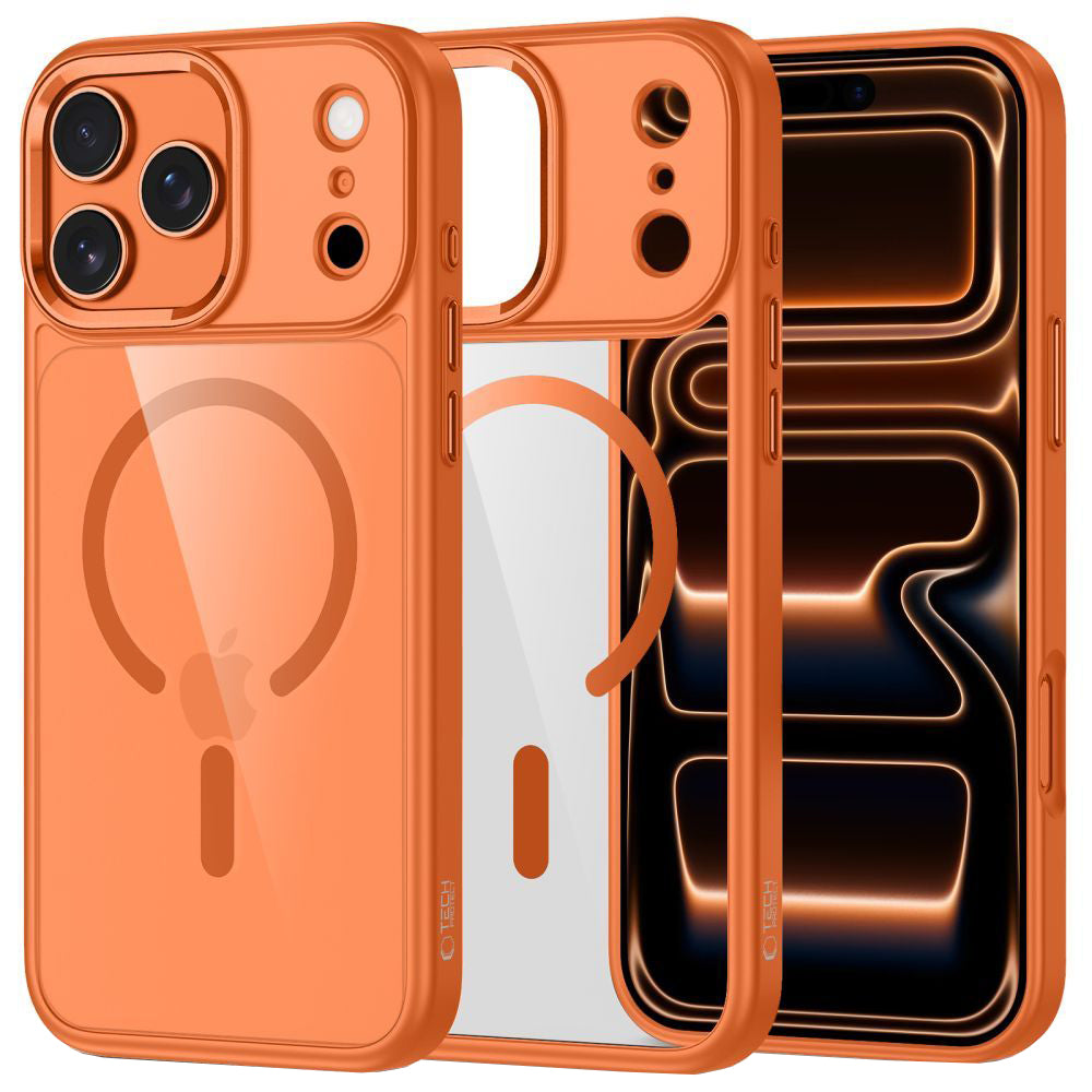 MagSafe-deksel for Apple iPhone 17 Pro, Tech-Protect, Magmat, Oransje