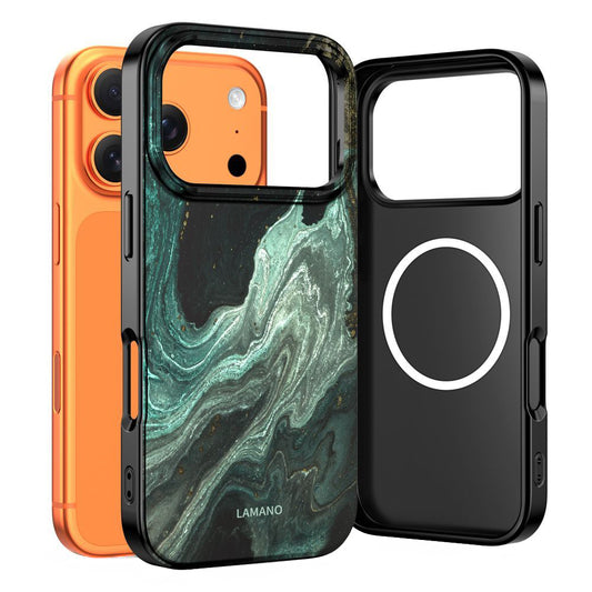 MagSafe-deksel for Apple iPhone 17 Pro Max, Tech-Protect, Lamano Aura, Grønn
