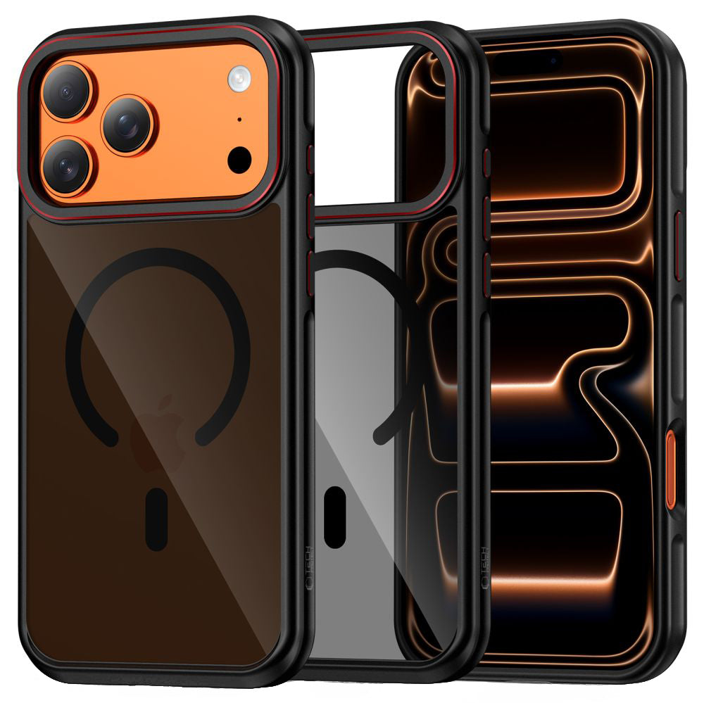 MagSafe-deksel for Apple iPhone 17 Pro Max, Tech-Protect, Maghybrid, Svart