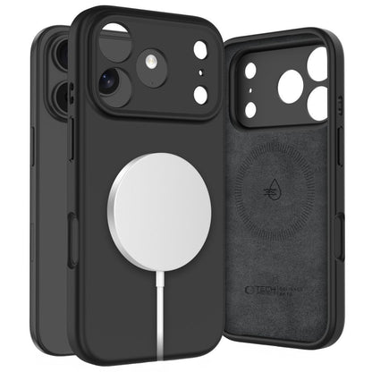 MagSafe-deksel for Apple iPhone 17 Pro Max, Tech-Protect, Silikon, Svart