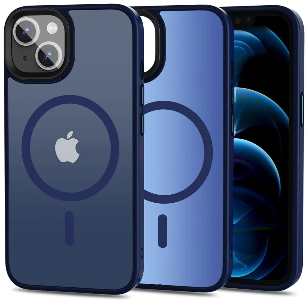 MagSafe-deksel for Apple iPhone 13, Tech-Protect, Magmat, Marineblå