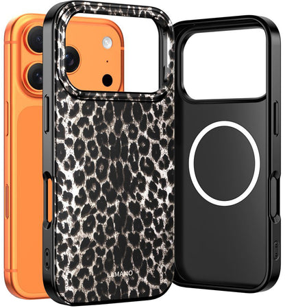 MagSafe-deksel for Apple iPhone 17 Pro Max, Tech-Protect, Lamano Leopard, Svart