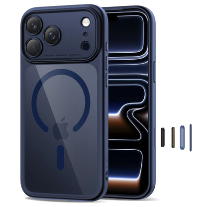 MagSafe-deksel for Apple iPhone 17 Pro Max, Tech-Protect, MagPeak, Marineblå