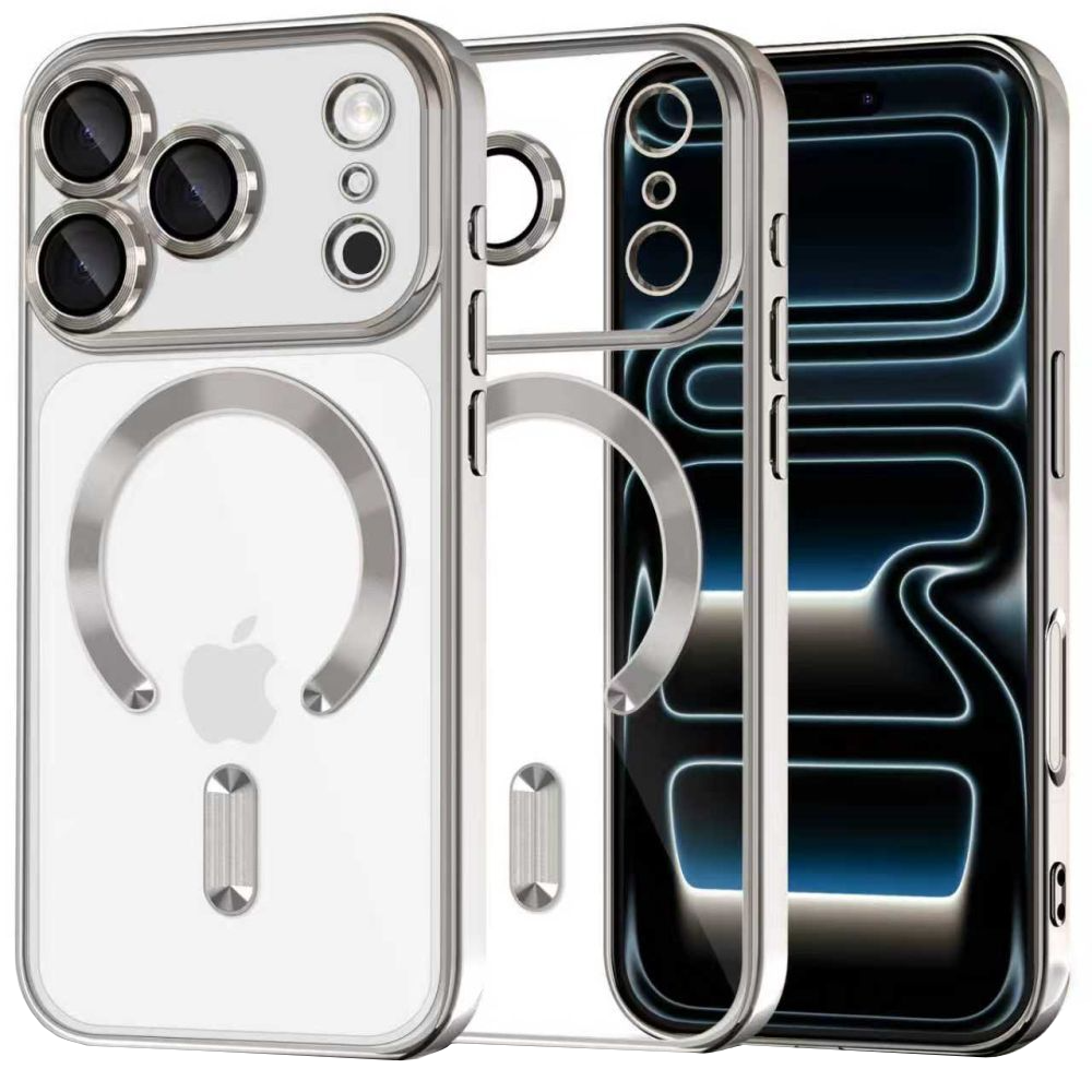 MagSafe-deksel for Apple iPhone 17 Pro, Tech-Protect, Magflex, Sølv