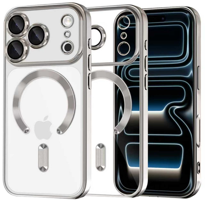 MagSafe-deksel for Apple iPhone 17 Pro, Tech-Protect, Magflex, Sølv