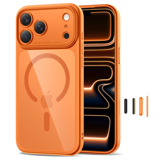 MagSafe-deksel for Apple iPhone 17 Pro Max, Tech-Protect, MagPeak, Oransje