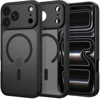 MagSafe-deksel for Apple iPhone 18 Pro / 17 Pro, Tech-Protect, BasicMag, Matt svart