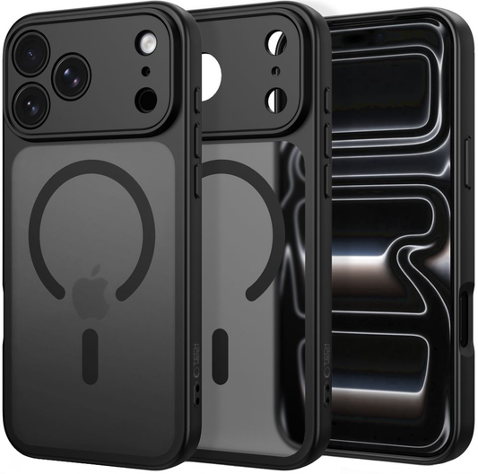 MagSafe-deksel for Apple iPhone 18 Pro / 17 Pro, Tech-Protect, BasicMag, Matt svart