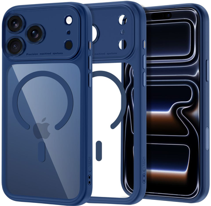 MagSafe-deksel for Apple iPhone 18 Pro Max / 17 Pro Max, Tech-Protect, MagPeak CC, Marineblå