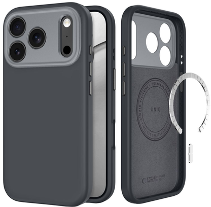 MagSafe-deksel for Apple iPhone 18 Pro Max / 17 Pro Max, Tech-Protect, Uniq CC, Grå