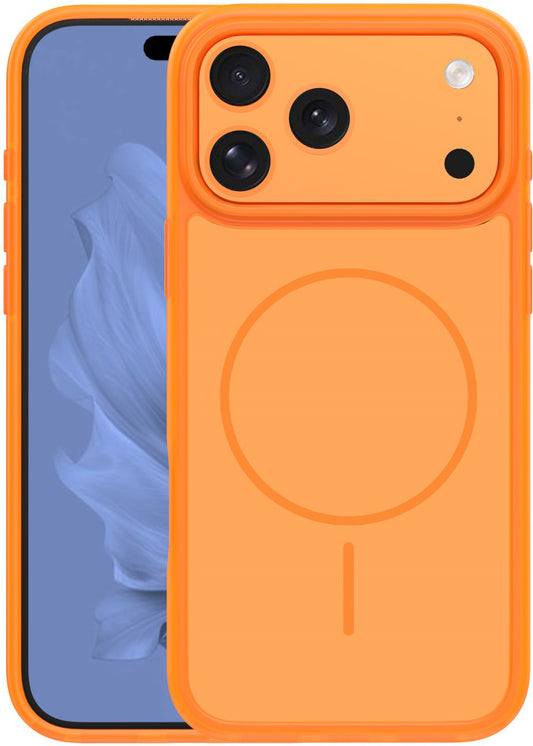 MagSafe-deksel for Apple iPhone 18 Pro / 17 Pro, OEM, Frame Thin Mag, Oransje