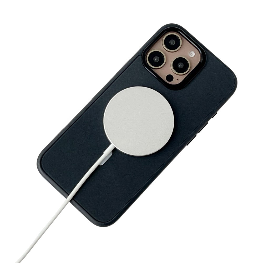 MagSafe-deksel for Apple iPhone 16 Pro, OEM, Rund skjerm Smart E-Ink, Svart