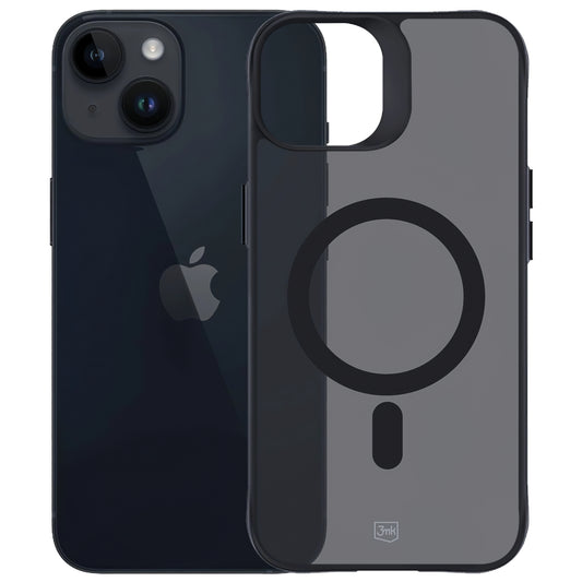MagSafe-deksel for Apple iPhone 15, 3MK, Smoke MagCase, Svart