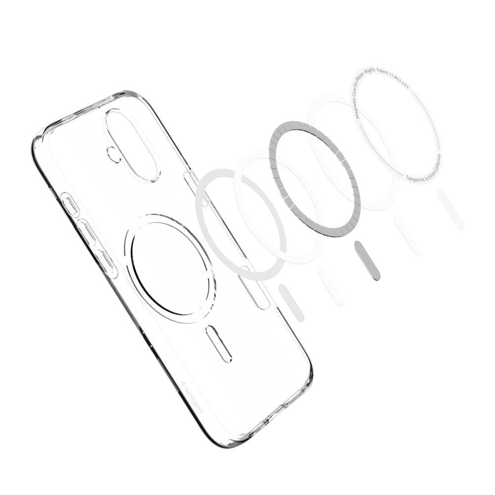 MagSafe-deksel for Apple iPhone 16 Plus, Spigen, Liquid Crystal, Transparent ACS08388