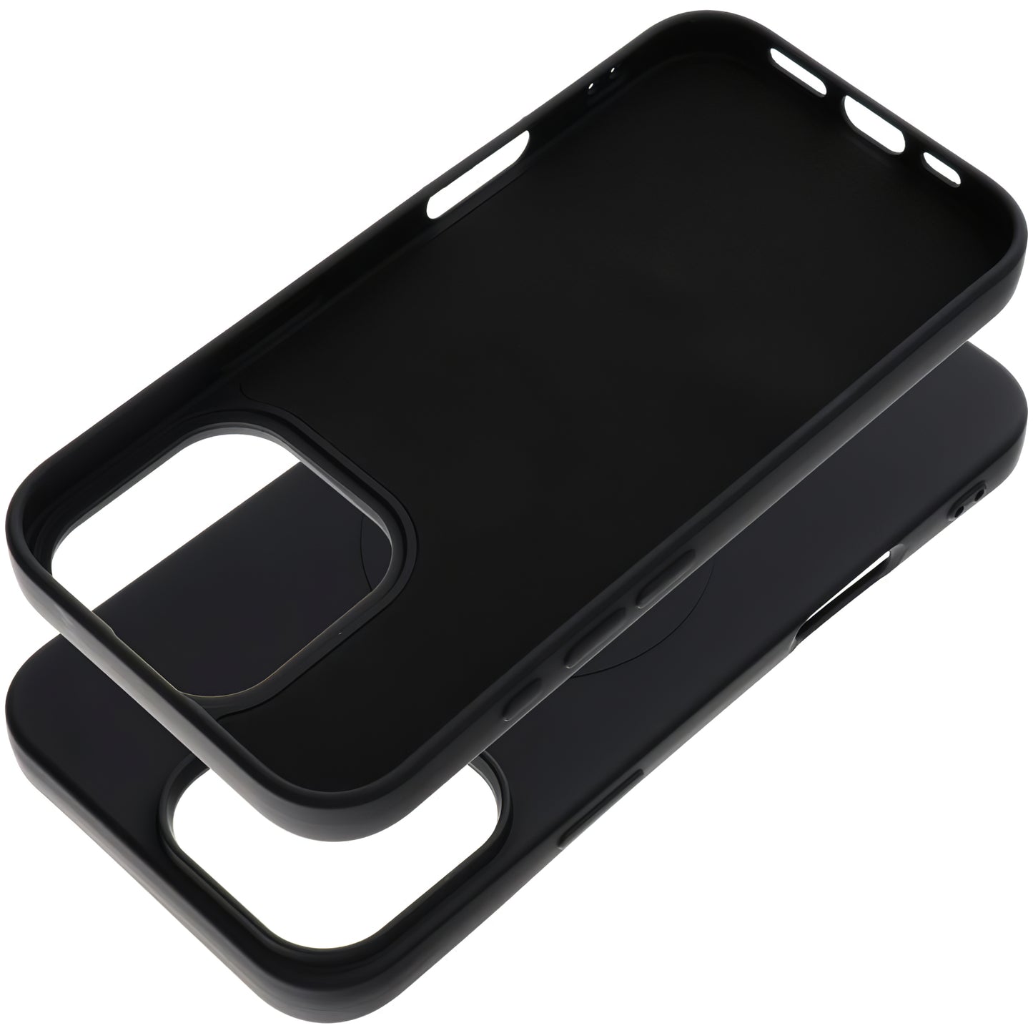 MagSafe-deksel for Apple iPhone 16 Pro Max, OEM, Silicone Mag (Big Hole), svart