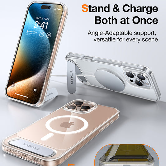 MagSafe deksel for Apple iPhone 16 Pro, Torras, Pstand, Gjennomsiktig